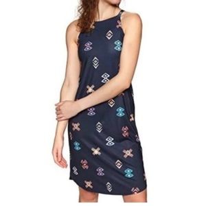 Patagonia Sliding Rock Dress Navy Aztec print size large